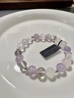 DIY 2月誕生石 天然紫水晶ブレスレットS925銀 パワーストーン り浄化済み