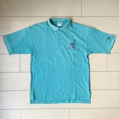 90s クレイジーシャツcrazy shirts クリバンキャット　ポロシャツ緑のサムネイル