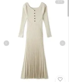 LILY BROWN ラメニットワンピース IVR