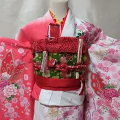 七五三　７歳女の子着物　 コーディネート一式 フルセットのサムネイル
