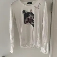 TORNADO MART スカルとバラの長袖カットソー