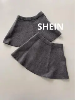 SHEINシーインベビー秋冬物フレアスカート姉妹双子お揃いコーデ809095