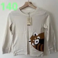 MUJI プリント長袖Tシャツ レッサーパンダ 140