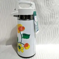 昭和レトロ 象印 エアーポット 魔法瓶 花柄 - メルカリ