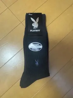 PLAYBOY ダークグレー ソックス