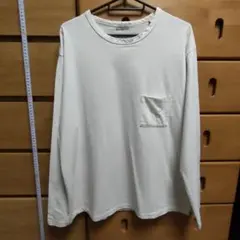 ​【美品】スティーブンアラン 長袖ポケットTシャツ 白 M 日本製 コットンのサムネイル