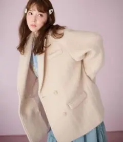 ダブルシャギーショートコート