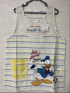 ★D235★新品タグ付き　ディズニー　ドナルドダックエプロンM～L