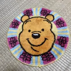 ディズニーランド　くまのプーさん　円形マットラグ　昭和レトロ　平成レトロ