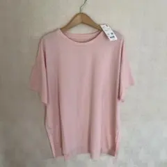 新品　タグ付　未使用　ユニクロ　UNIQLO トップス　Tシャツ　半袖　ピンク