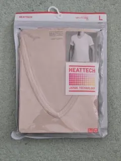 【未開封・未使用】UNIQLO★ヒートテック Vネック Tシャツ★ベージュ★L