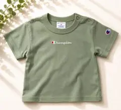 【Champion】半袖Tシャツ カーキ 80cmのサムネイル