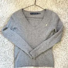 Polo Ralph Lauren グレー Vネック セーター