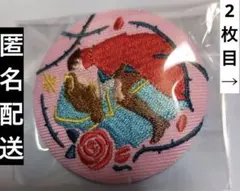 ディズニー刺繍缶バッチ5個セットオーロラ姫、アラジン、トランプ、アリス、アナ雪