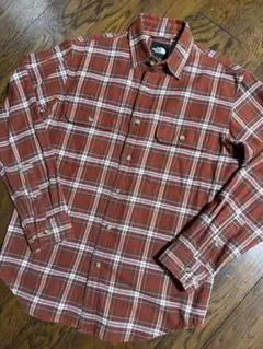 THE NORTH FACE チェック柄長袖シャツ 赤　Sサイズ NT26929