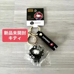 キティ 黒ミャク 白黒 キーホルダー EXPO2025 関西万博