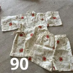 おまけ付き アンパンマン 甚平 サイズ90 夏祭り 綿100% 靴下