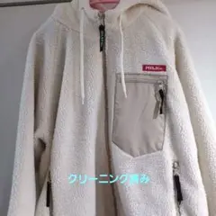《美品・クリーニング済》MILKFED ボアジャケットフード付 オフホワイト M