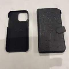 値下げします❣️COACH iPhoneケース 手帳型 ブラック