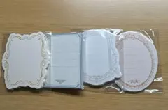装飾的フレームメモ帳 4種セット