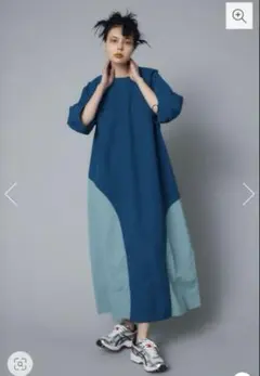 メロン様専用 HERIN.CYE ボルドー・水色 ワンピース - メルカリ