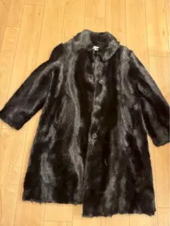 SPORTMAX ファーコート イタリア製 ブラックのサムネイル