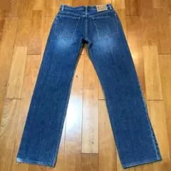 メンズ【美品 ポロジーンズカンパニー】青 31 ストレート デニムパンツ 跳上釦