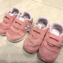 ニューバランス キッズ スニーカー ピンク13cm 2足セット