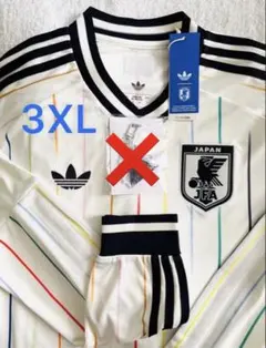 3XL サッカー日本代表 2026 アウェイ レプリカ ユニフォーム 長袖