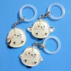 シマエナガ　めじるし チャーム　3個 新品　匿名発送