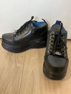 未使用級★ヨースケyosuke厚底スニーカー黒24.0
