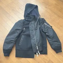 sacai ナイロンツイル×スポンジスウェット フーディのサムネイル