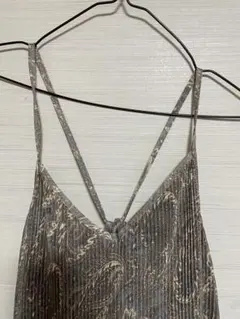 しまむら ペイズリー キャミソールロングワンピース