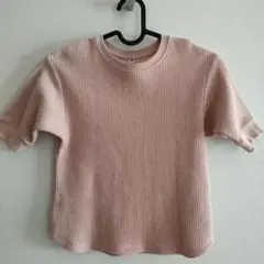 UNIQLO　ワッフルカットソー七分袖