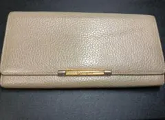 U by ungaro 長財布 ベージュ レザー ゴールド金具　高級ブランドのサムネイル