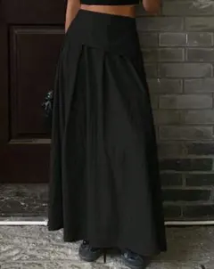 フレアロングスカート 冬