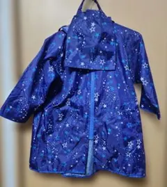 星柄フード付きレインコート 110