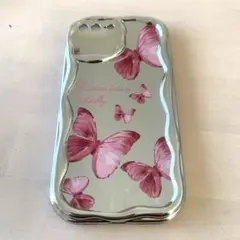 新品未使用 iPhone7Plus/8Plus用？ケース ミラー蝶デザイン