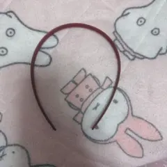 ピンクブラウン カチューシャ