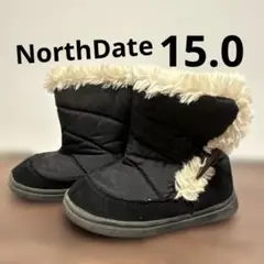 North Date ブラックファーブーツ　15.0