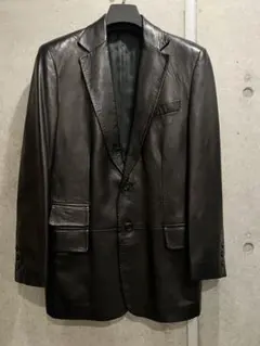 レザー テーラードジャケット