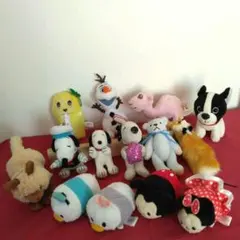 ★全14品レトロ品含むスヌーピーストラップ/ふなっしー/オラフ/ツムツム/くま他