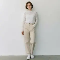 LOWRYSFARM レース ハイネック 長袖 トップス 総レース インナー M