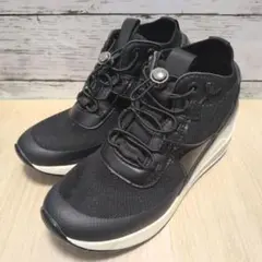 【完売品】ミッシェルクラン ウェッジソール厚底 スニーカー軽い 黒 23cmのサムネイル