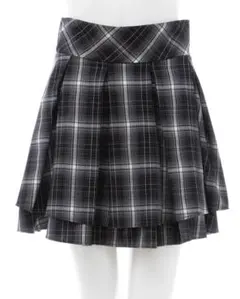 INGNI(イング) Backレースアップチェック柄タックフレアスカート