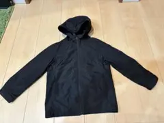 ブラック フード付き キッズナイロンジャケット　130cmのサムネイル