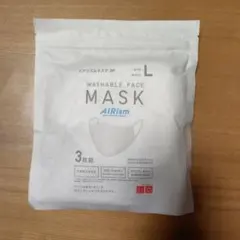 AIRism 洗えるマスク Lサイズ 3枚入り