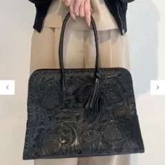 新品同様 Carving Tribes ハンドバッグ グレースコンチネンタル