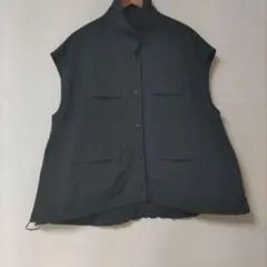 LEPSIM 2WAY スタンドカラー ミリタリーベスト size:Free 黒のサムネイル