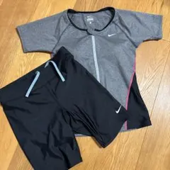 Nike スポーツ用水着セット グレー/ブラック/ピンク